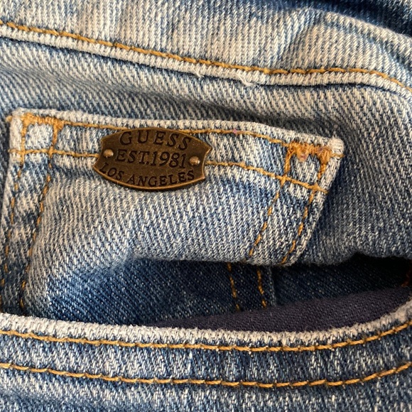 Guess bootcut jeans with lace insert, US size 30 petite lenth - Picture 6 of 7